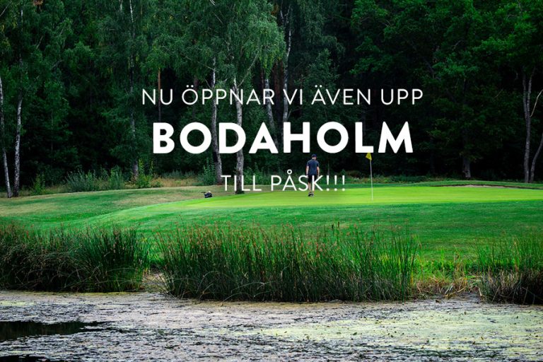 Även GolfStar Bodaholm öppnar upp till påsk!