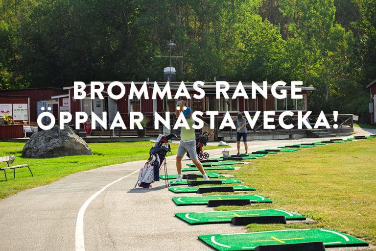 Nästa vecka öppnar rangen på GolfStar Bromma!