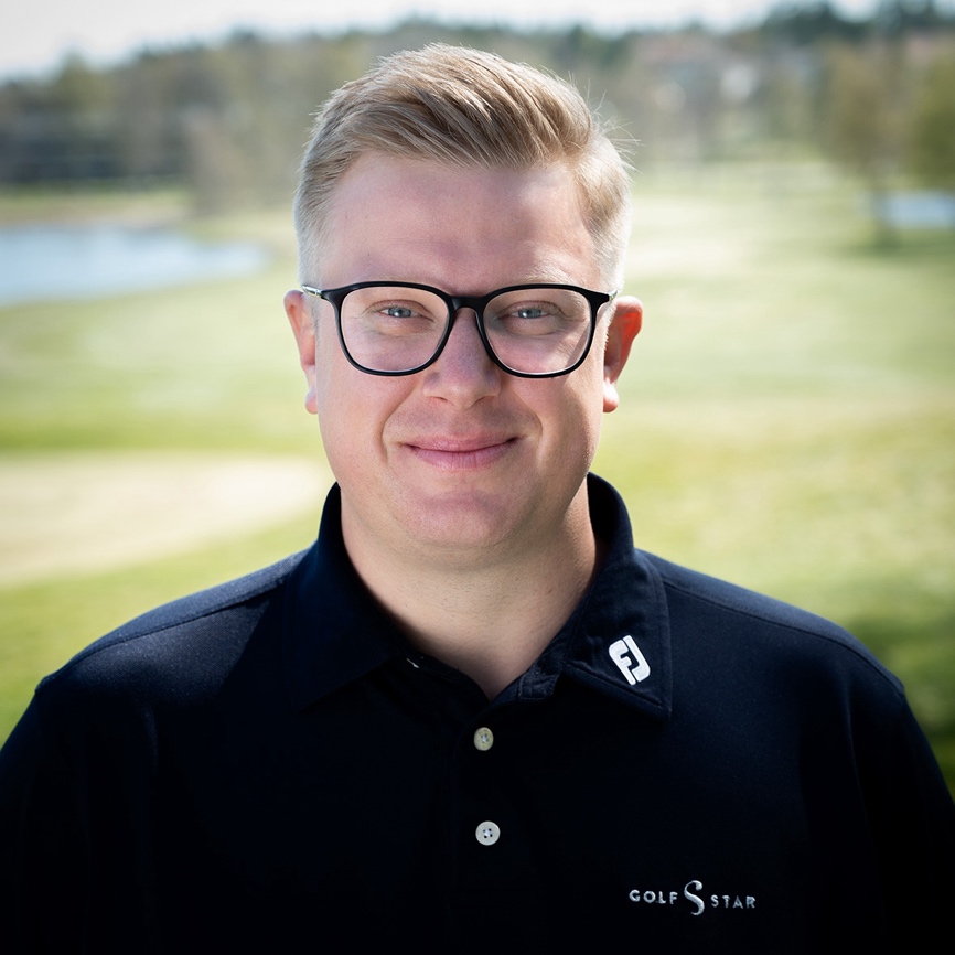 Dennis Heith, tränare på GolfStar Lindö.