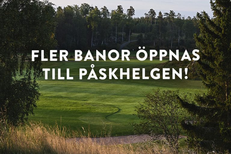 Till påsk öppnar vi fler banor!