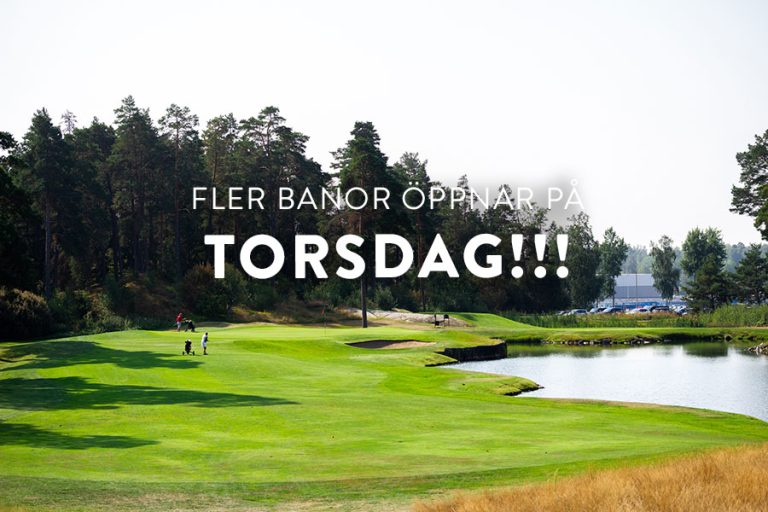 På torsdag öppnar vi fler banor!