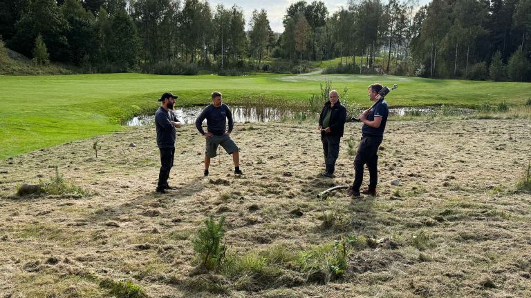 Tionde hålet på GolfStar Waxholm byggs om från grunden