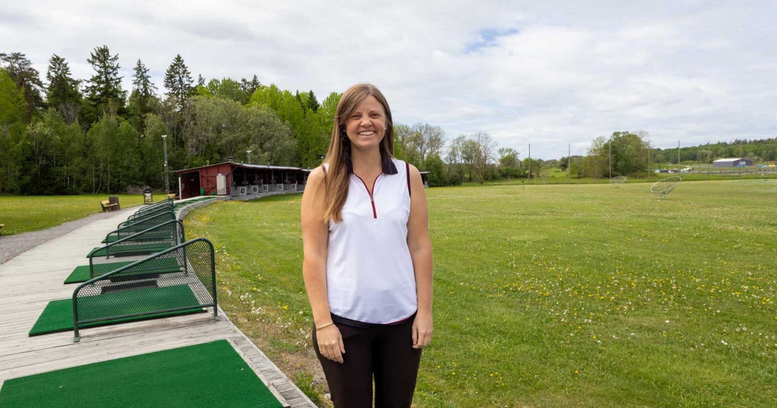 Louise Perulf ny tränare på GolfStar Kista Golfcenter.